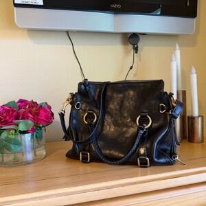 Dooney & Bourke Black Leather Shoulder Bag